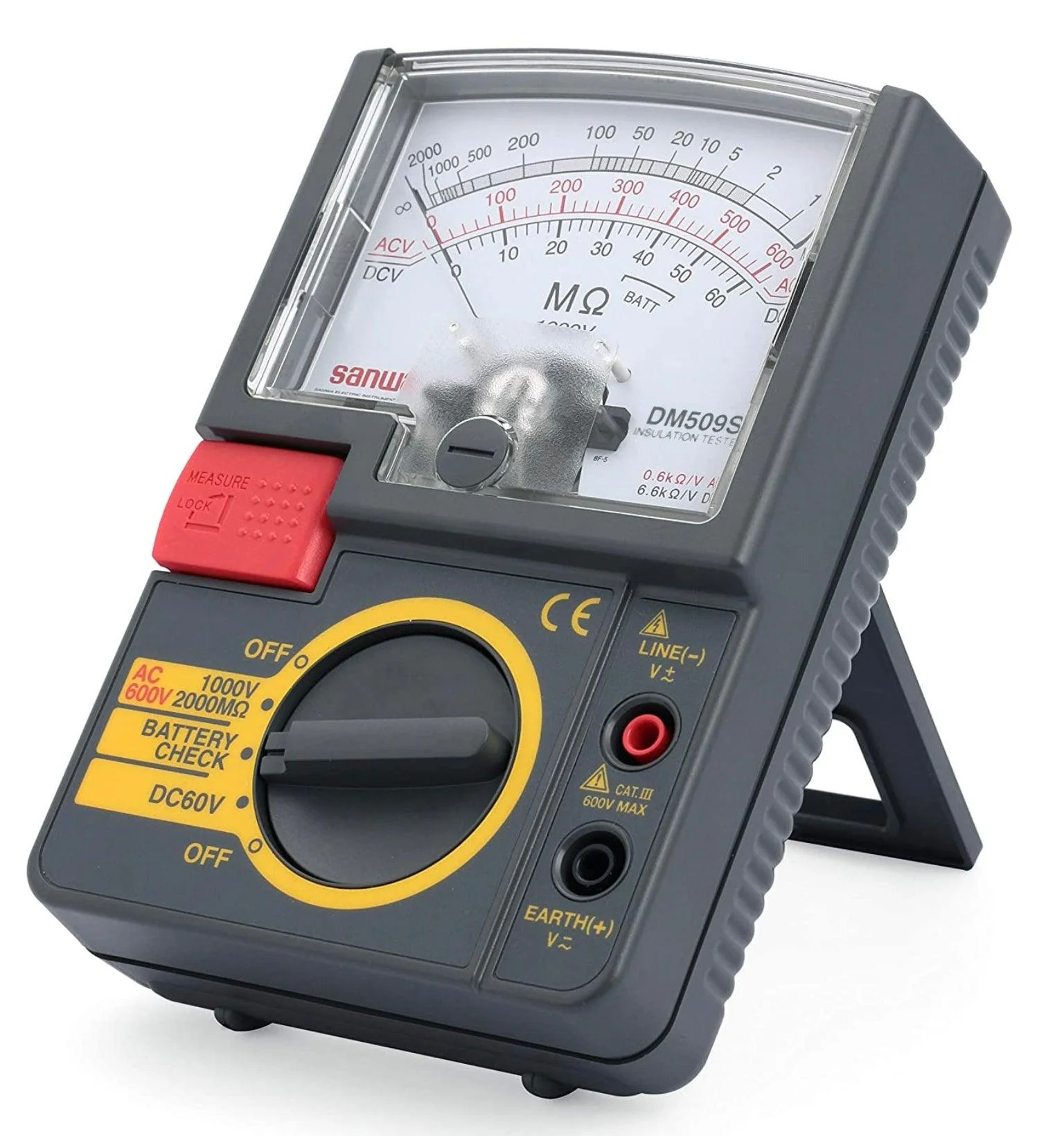 DM509S | 500V Analog Insulation Tester / Portable Insulation Resistance Meter - Yuha Electric