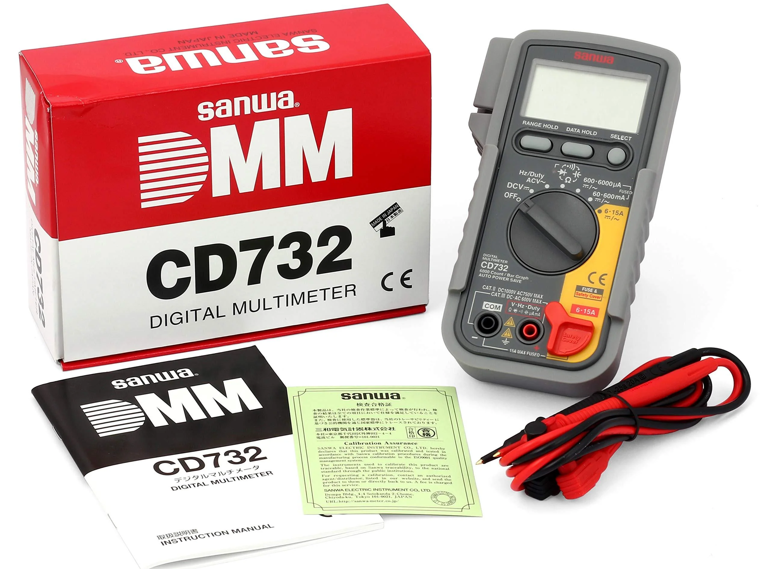 CD732 | Digital Multimeter with High-Speed Bar Graph & Continuity Buzzer with LED - Yuha Electric
